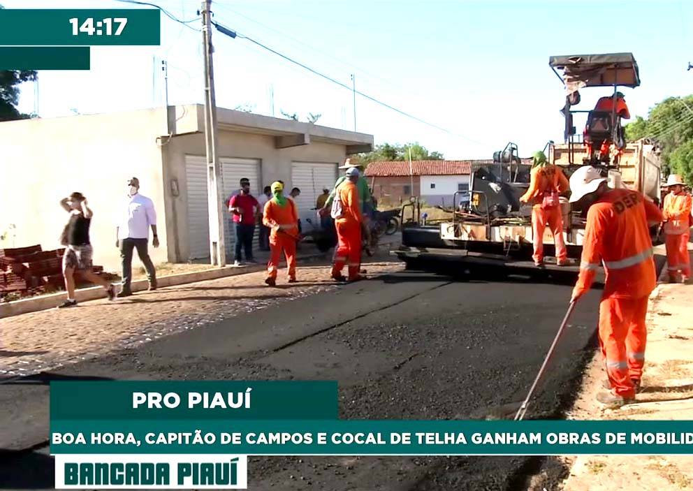 PRO PIAUÍ inaugura estradas e anuncia obras para Cocal de Telha, Boa Hora e Boqueirão